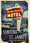 Cover of "The Sun Down Motel" Cover in shades of blue with red, retro-styled motel sign.