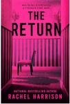 Cover of The Return. Neon pink cover showing chair in hallway with shadow of woman over it.